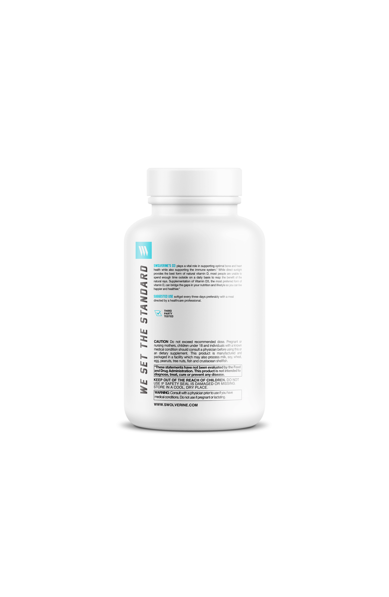 Swolverine Vitamin D3, Alternate, color, Unflavored