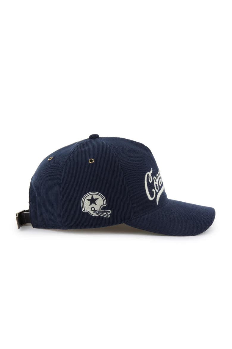 Men's '47  Navy Dallas Cowboys Golden Age Relaxed Corduroy Hitch Adjustable Hat, Alternate, color, Navy