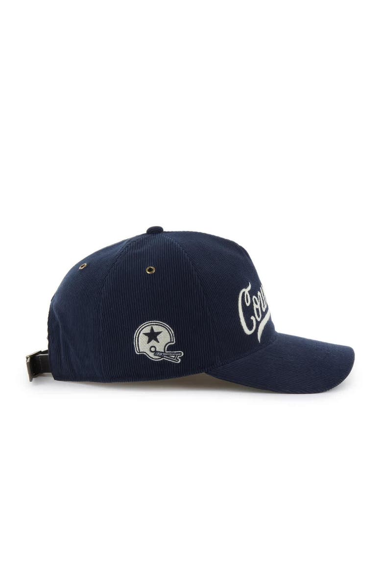 '47 Men's '47 Navy Dallas Cowboys Golden Age Relaxed Corduroy Hitch Adjustable Hat, Alternate, color, Navy