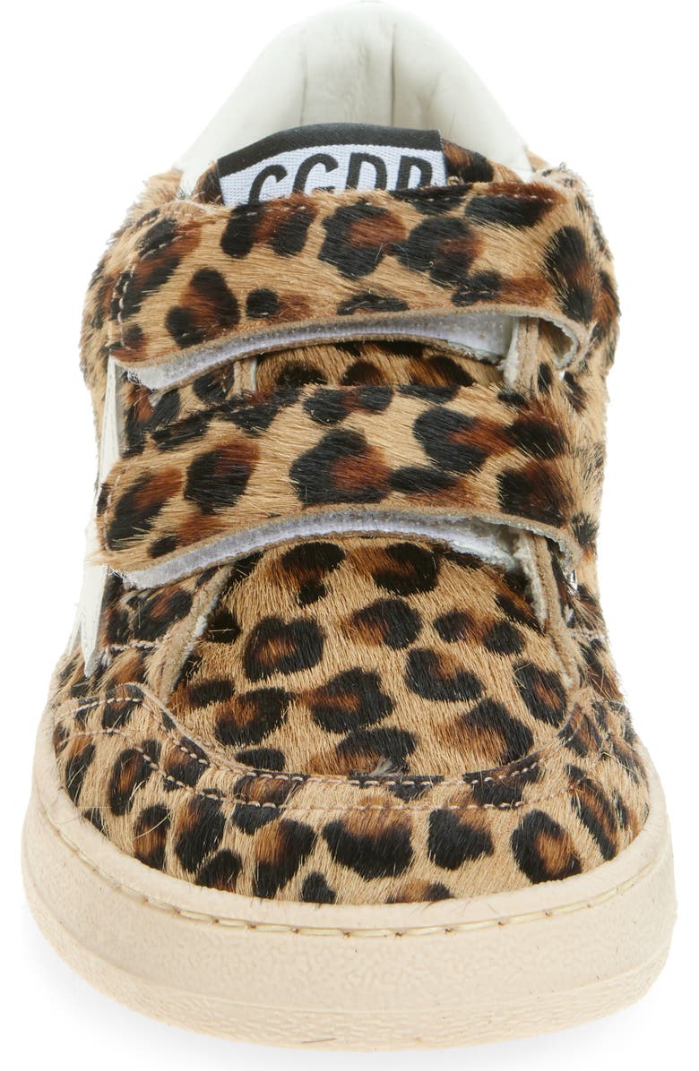 Golden Goose Kids' Ball Star Genuine Calf Hair Sneaker, Alternate, color, Brown And Black Leo/ Pink