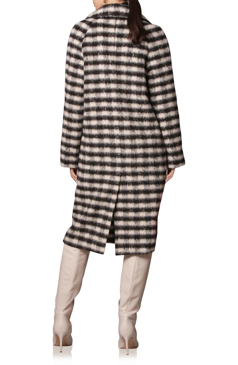 Avec Les Filles Check Relaxed Walking Coat, Alternate, color, 