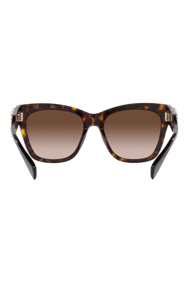 Empire 55mm Gradient Cat Eye Sunglasses, Alternate, color, DK TORT