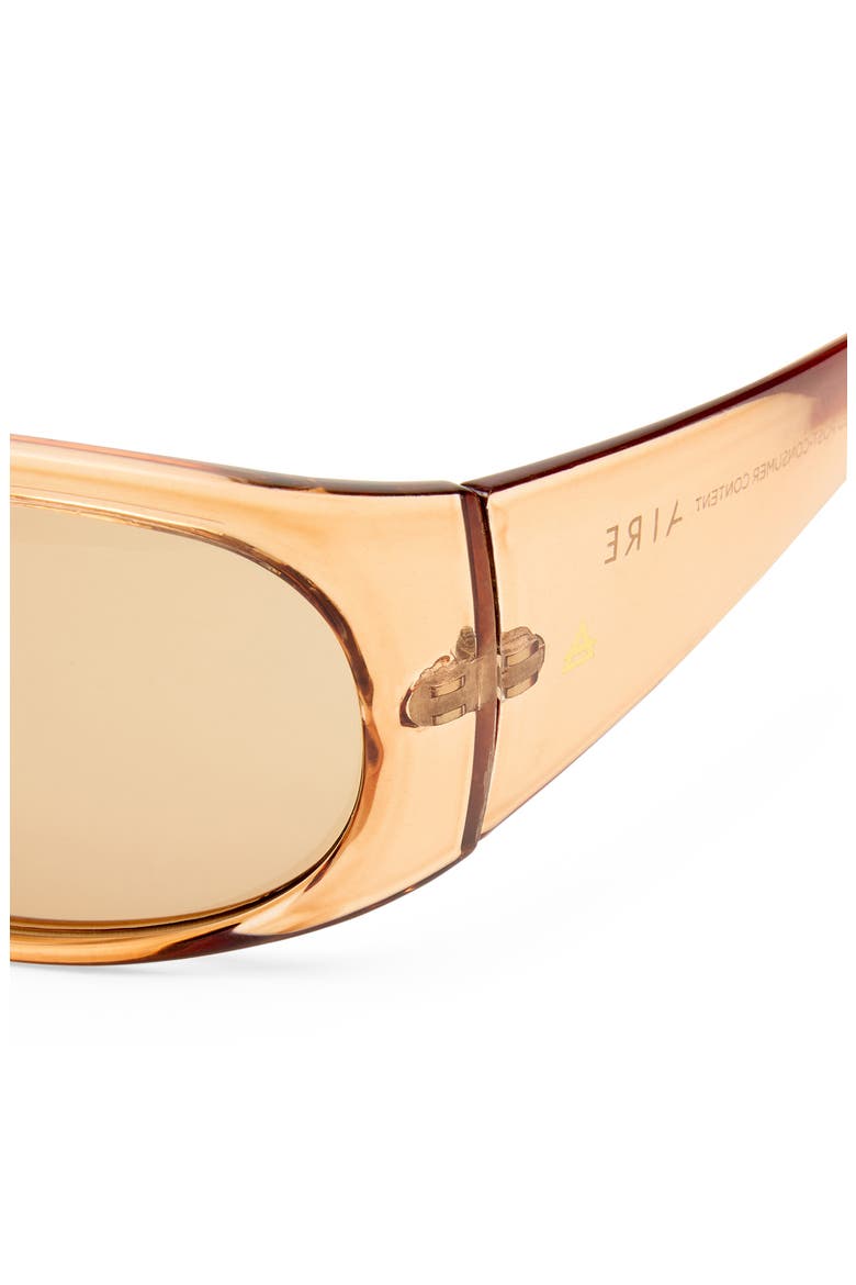 Gender Inclusive Artemis 155mm Shield Sunglasses, Alternate, color, CLAY / HAZEL TINT