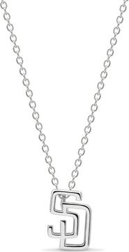 Luv AJ x The MLB San Diego Padres Logo Charm Necklace