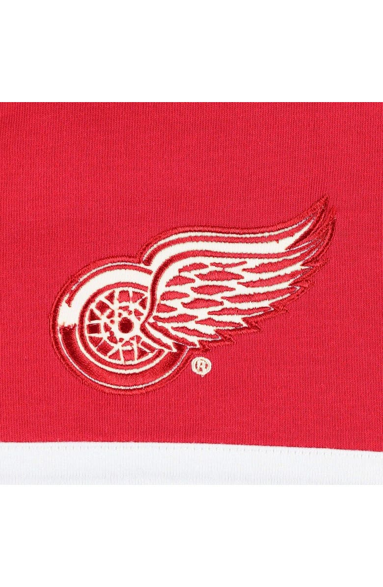 Tommy Hilfiger Men's Tommy Hilfiger Red Detroit Red Wings Walter Lace-Up Long Sleeve Top, Alternate, color, Red