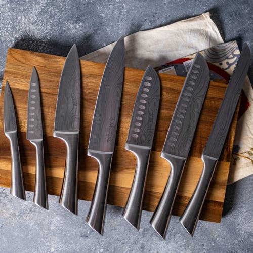 Cuisine::pro Damashiro Satori 8-pc. Knife Block Set In Silver