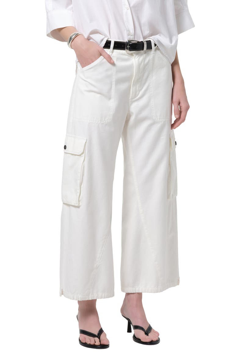 Thassos Twisted Seam Ankle Utility Pants, Main, color, PASHMINA OFF WHITE