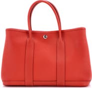 Pre-Owned Hermes Garden Party Tote Leather 30