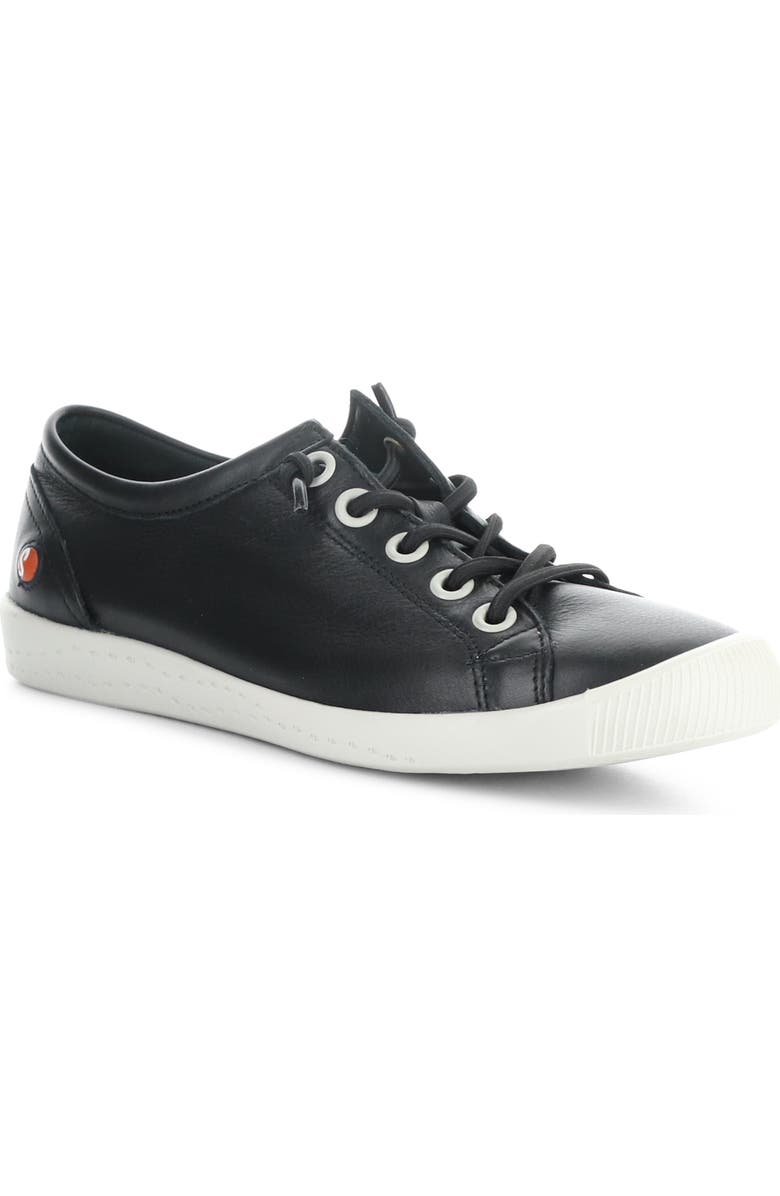 Softinos by Fly London Isla Sneaker, Main, color, 059 Black Smooth Lea