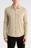 John Varvatos Clark Cotton Jersey Button-Up Shirt