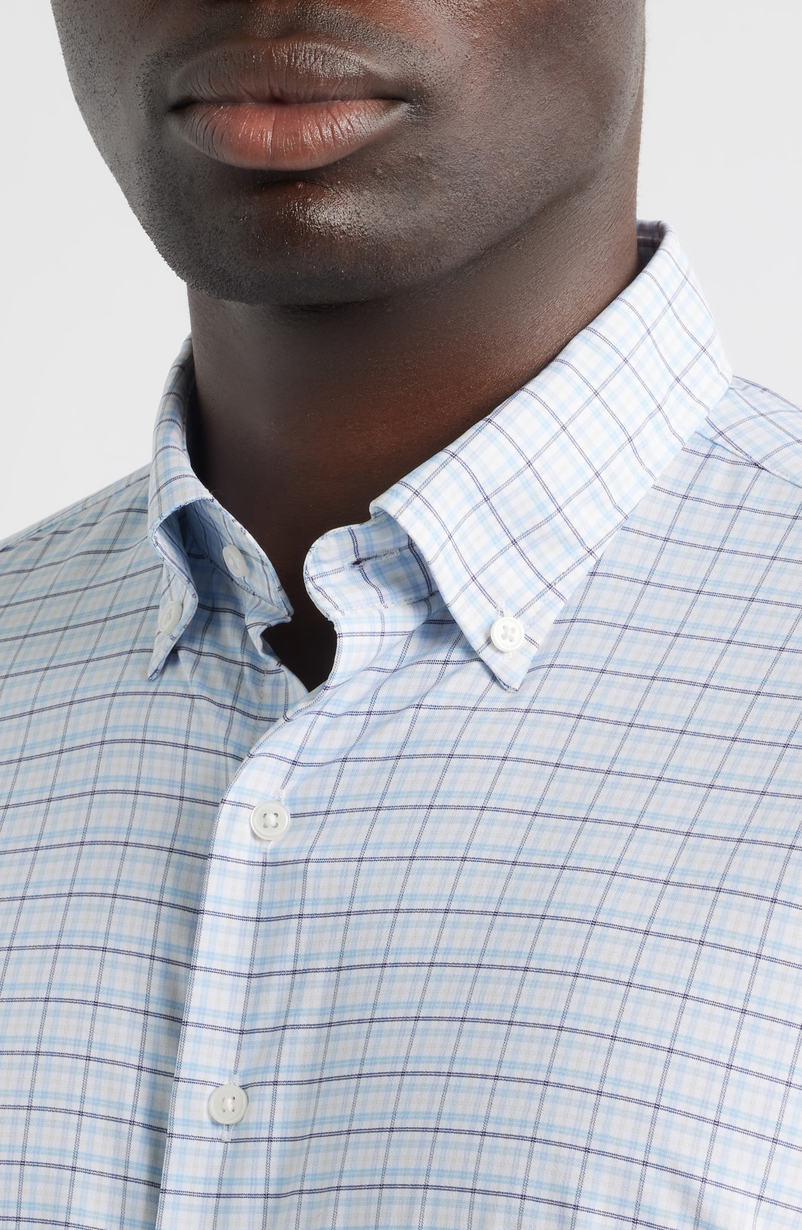 Casey Check Performance Twill Button-Down Shirt - image 4