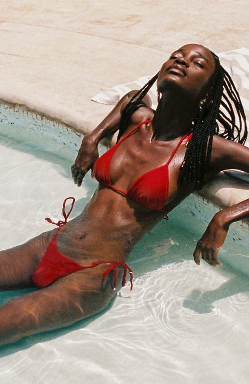 Sunkissed Le Triangle Swim Bottom In Cherry