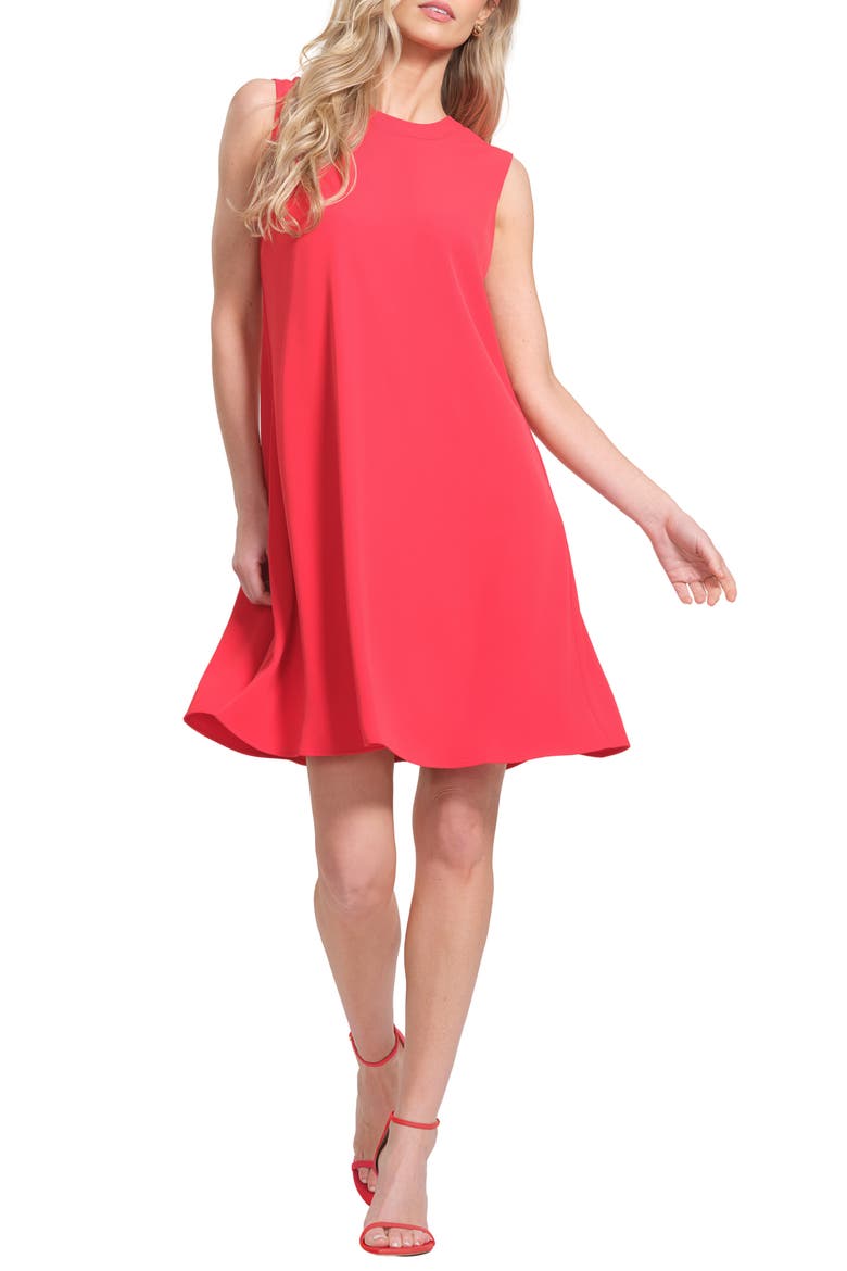 A-Line Sleeveless Dress, Main, color, RED