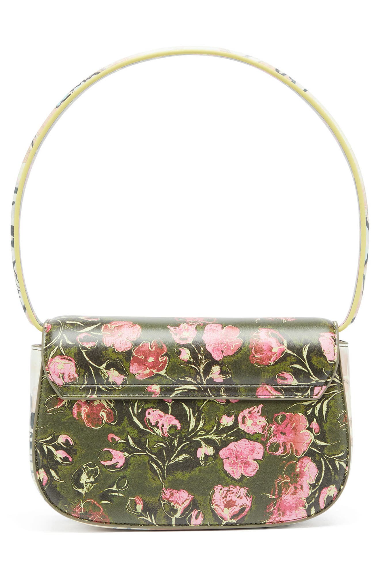 1DR Faux Leather Shoulder Bag, Alternate, color, DARK/ GREEN