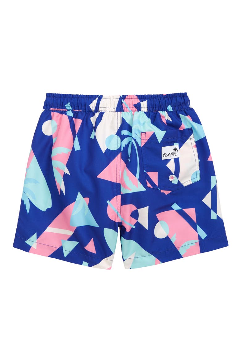 Kids' Overlay Blue Swim Trunks, Alternate, color, BLUE