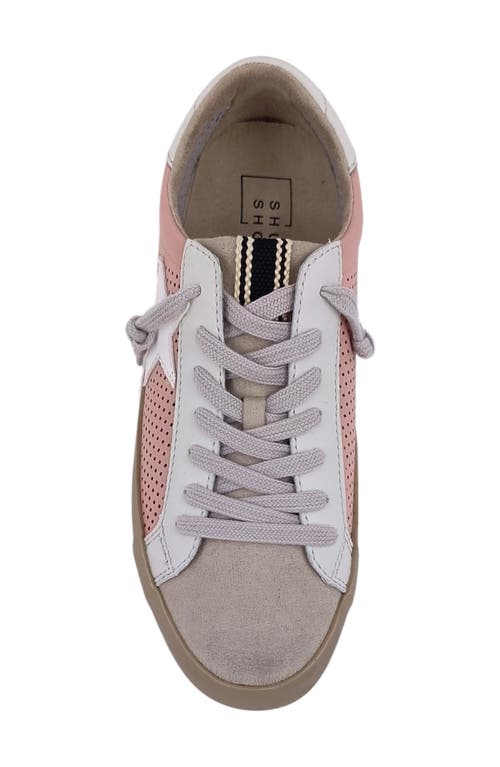 Shushop Paula Low Top Sneaker In Pink Perf
