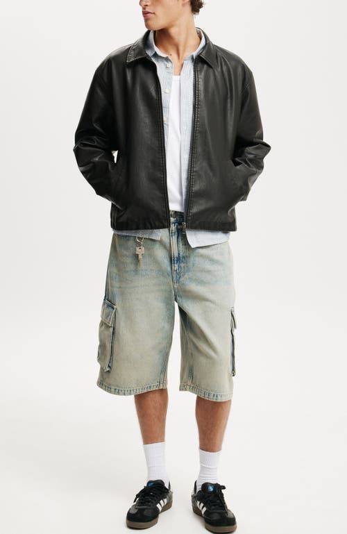COTTON ON CROPPED OXFORD LONG SLEEVE SHIRT