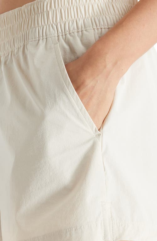 New Balance Logo-embroidered Track Shorts In White