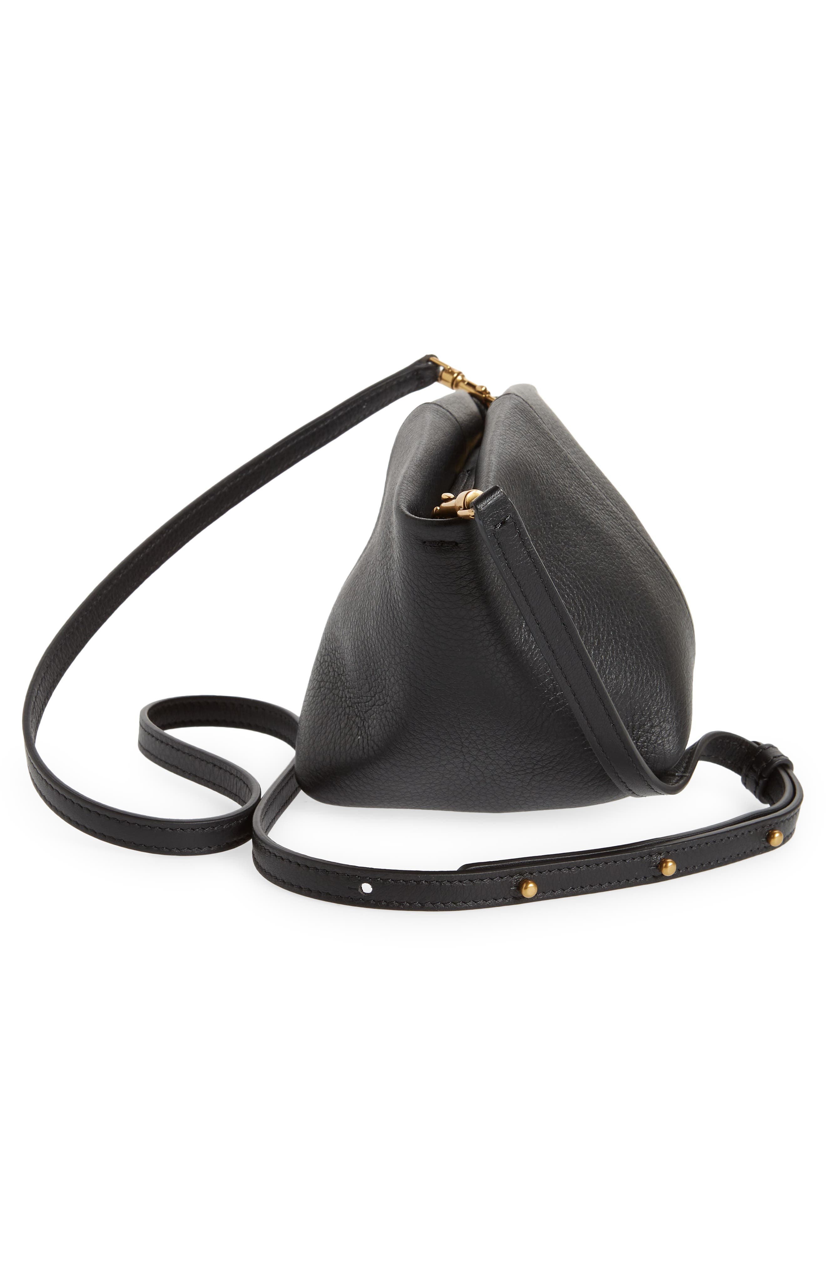 Mansur Gavriel Mini Tulipano Leather Crossbody Bag, Alternate, color, 