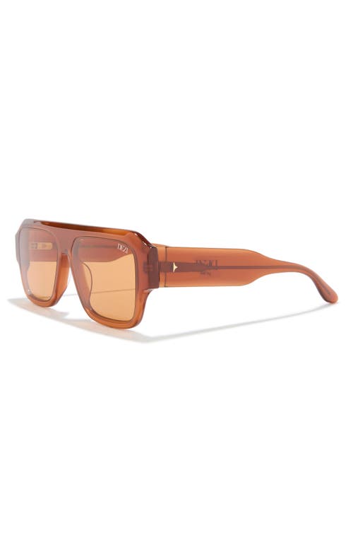 Dezi Miami 56mm Flat Top Sunglasses In Orange