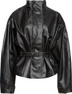 Jacquemus Le Blouson Ciro Belted Coated Linen Jacket