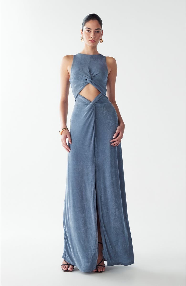 ST MRLO Malia Maxi Dress, Main, color, Steel Blue