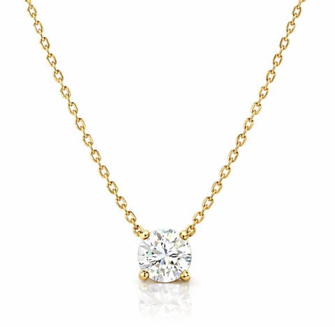 Diamond Solitaire Necklace