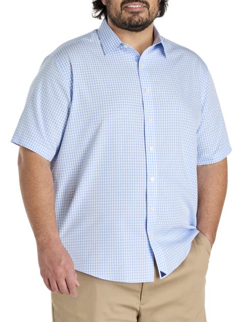 Big & Tall Lawrence Grid-Patterned Sport Shirt