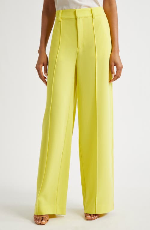 Shop Cinq À Sept Amanda Wide Leg Pants In Starfruit