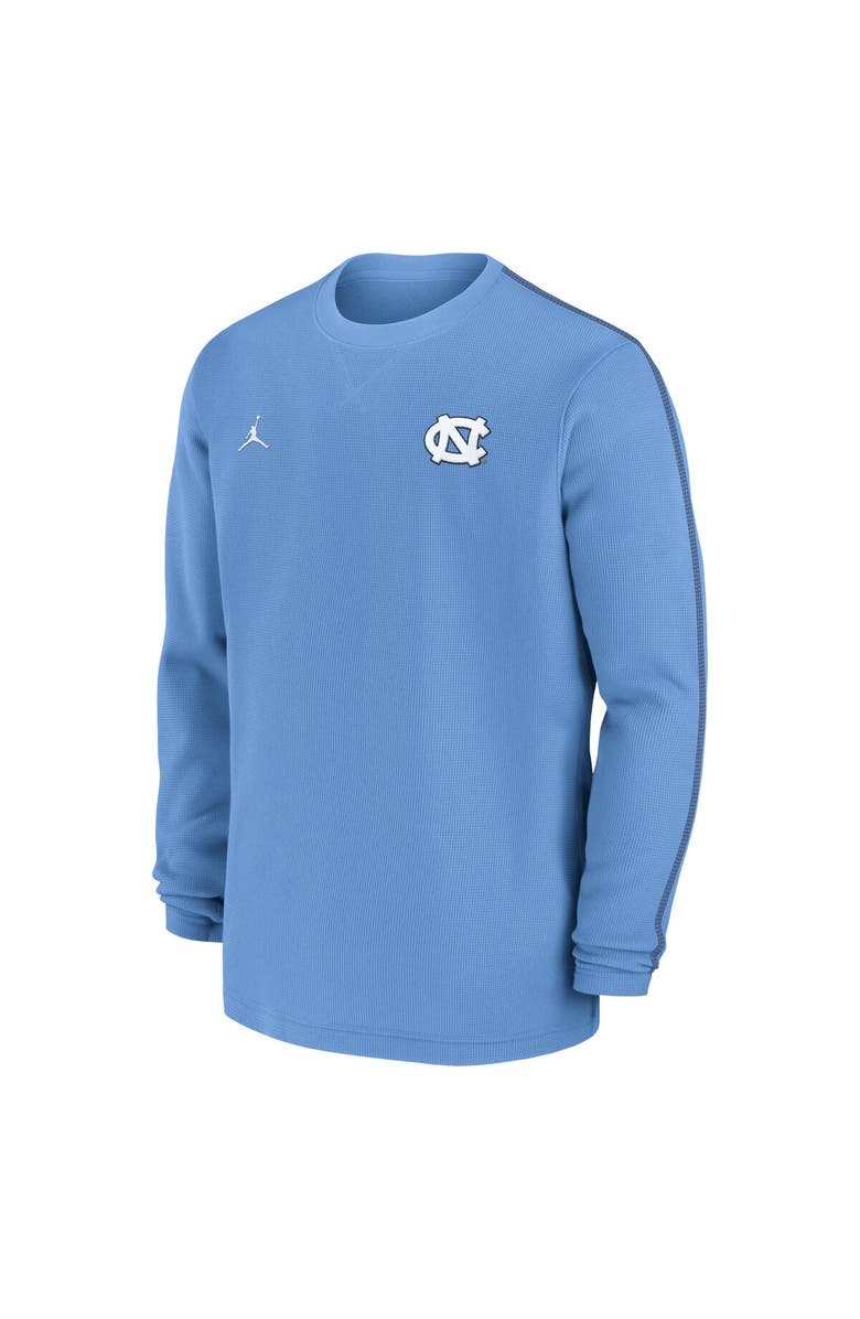Jordan Brand Men's Jordan Brand Carolina Blue North Carolina Tar Heels 2024 Sideline Coaches Long Sleeve Top, Alternate, color, 