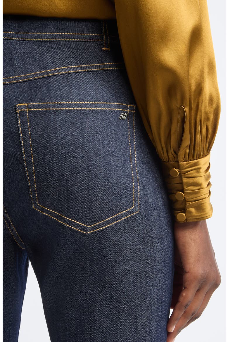 Stevie High Waist Cropped Flare Jeans, Alternate, color, INDIGO