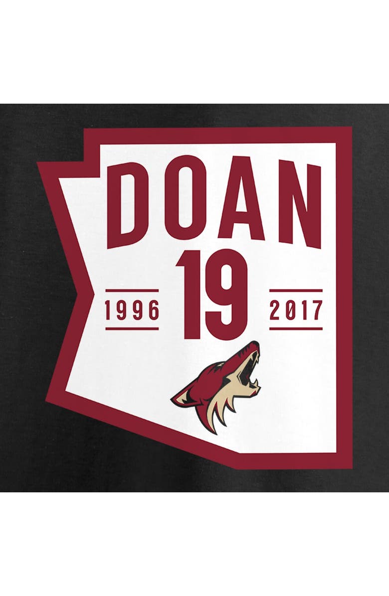 FANATICS Men's Fanatics Branded Shane Doan Black Arizona Coyotes Retirement State Fill T-Shirt, Alternate, color, 