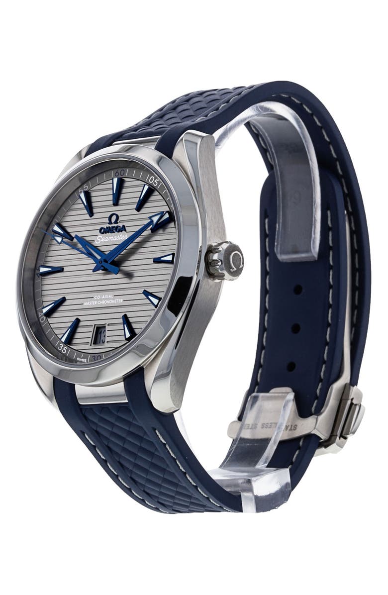 Watchfinder & Co. Omega Preowned 2016 Seamaster Aqua Terra 150M Automatic Rubber Strap Watch, 41mm, Alternate, color,