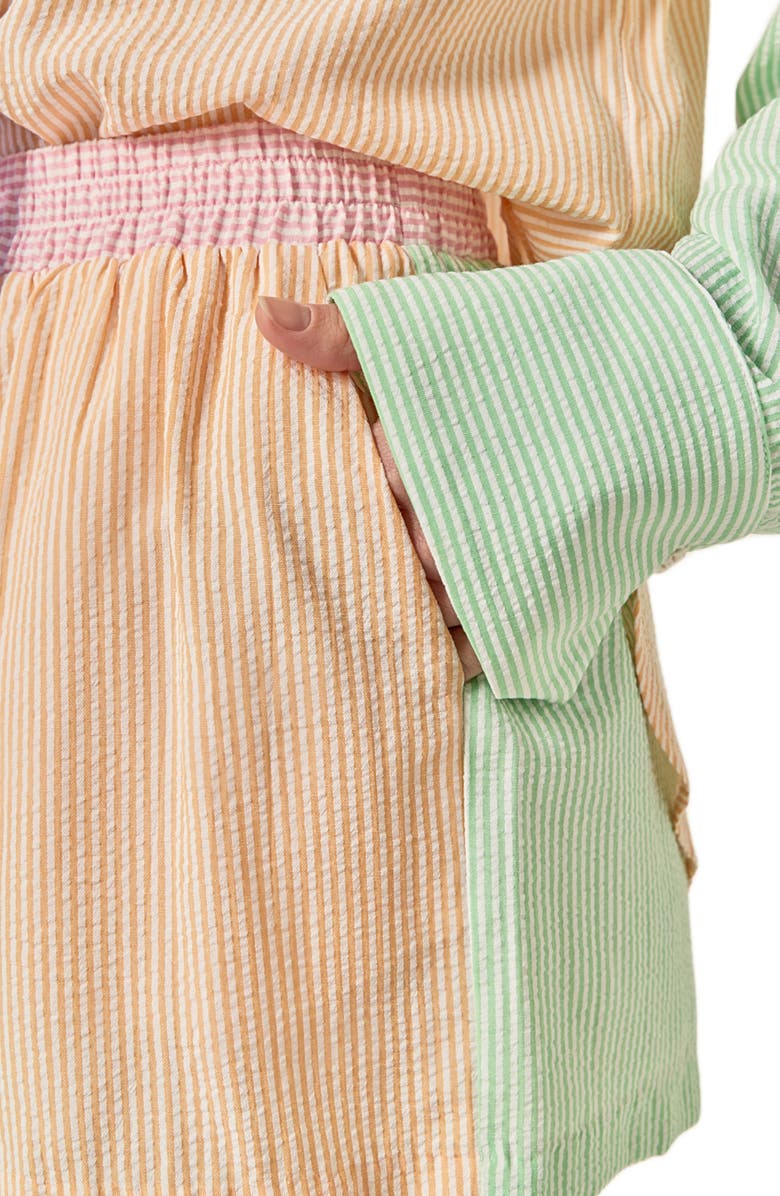 English Factory Colorblock Stripe Pull-On Shorts, Alternate, color, Multi