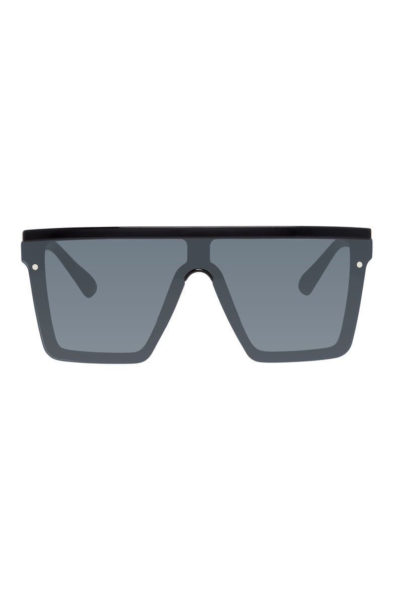99mm Square Sunglasses, Main, color, BLACK