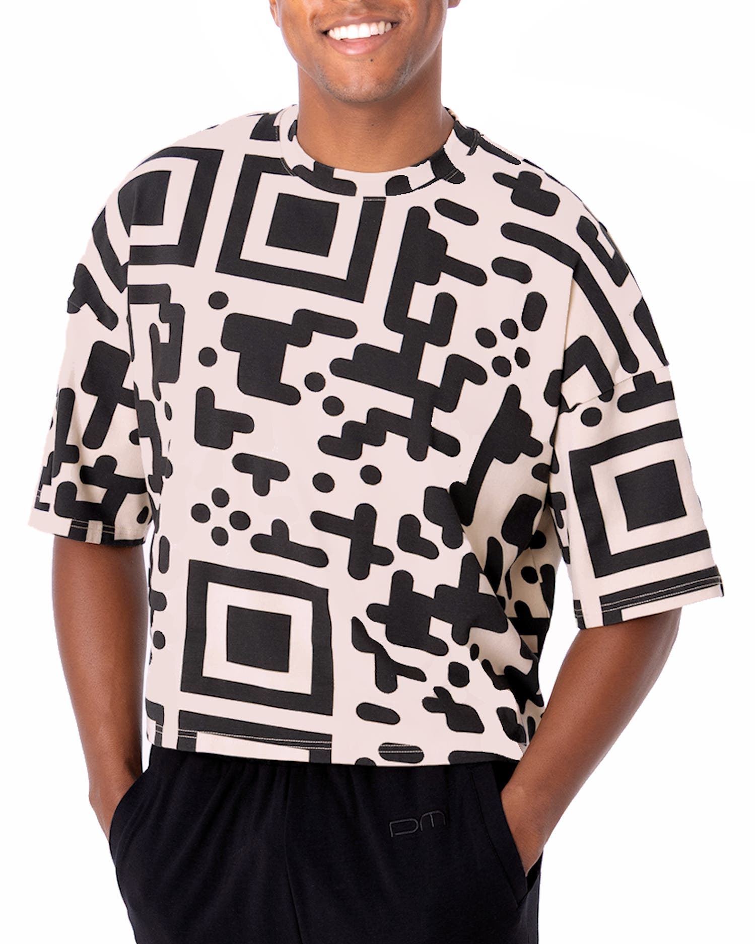 QR Code Cropped Boxed T-shirt - image 2