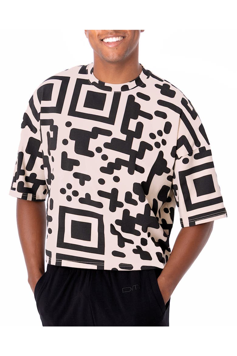 QR Code Cropped Boxed T-shirt, Alternate, color, Black