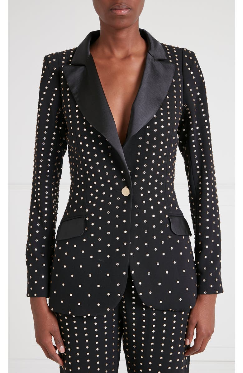 Temperley London Alexandrea Jacket, Main, color, Black