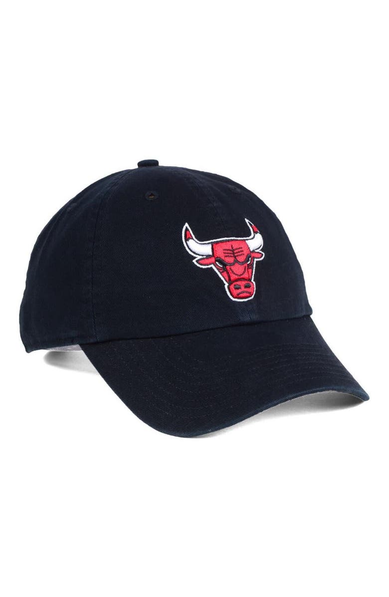 '47 Men's Chicago Bulls '47 Black Clean-Up Adjustable Hat, Alternate, color, Black