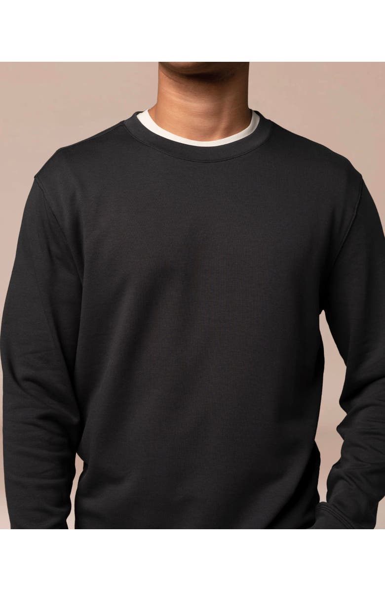 ASHWORTH GOLF Terry Twillback Crew, Alternate, color, Black