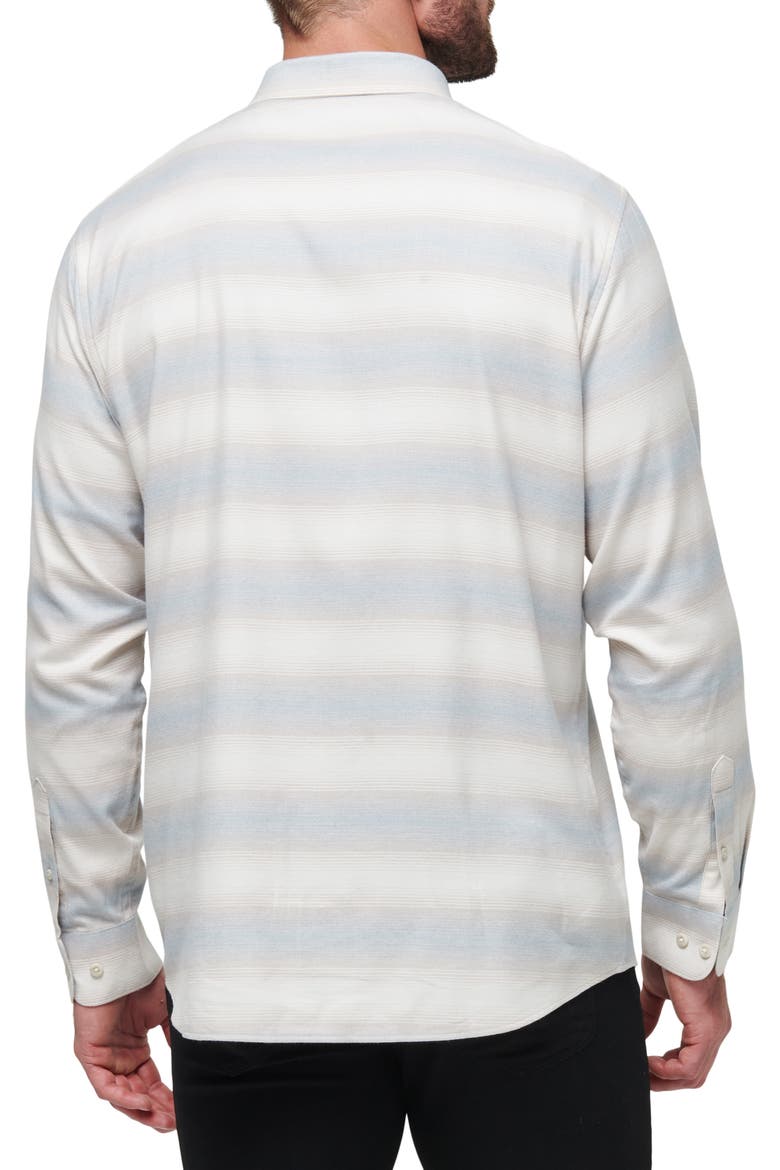 Cloud Flannel Button-Up Shirt, Alternate, color, MOONBEAM/ STELLAR BLUE