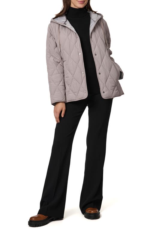 Bernardo Ashbury Diamond Quilted Hooded Liner Jacket In Multi