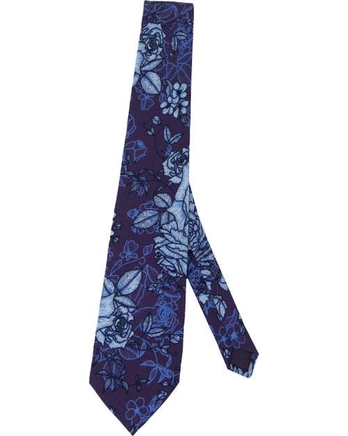 Lords Of Harlech Taddeo Merino Tie In Blue
