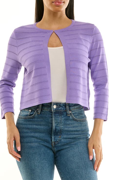 Pointelle Stitch Bolero