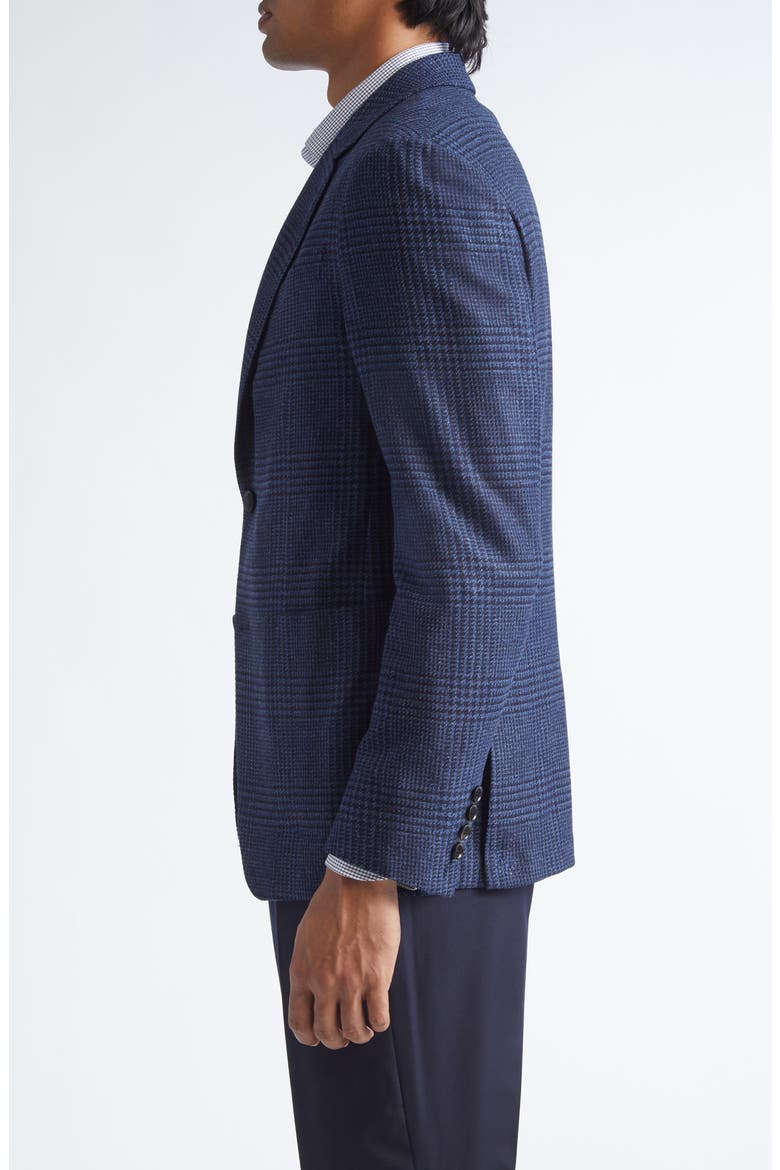 Trofeo Plaid Stretch Wool & Cashmere Sport Coat, Alternate, color, BLUE/DARK BLUE