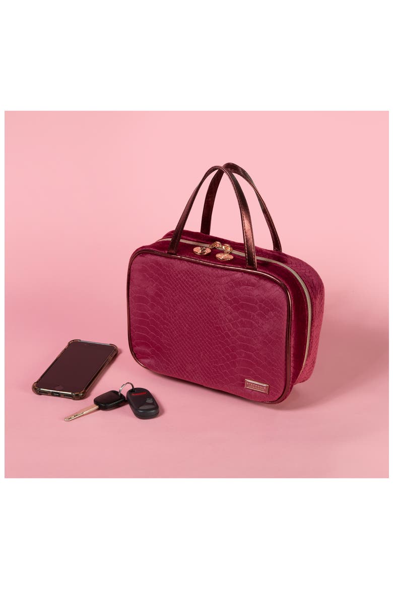 French Kiss Marais ML Traveler Cosmetics Case, Alternate, color, NO COLOR