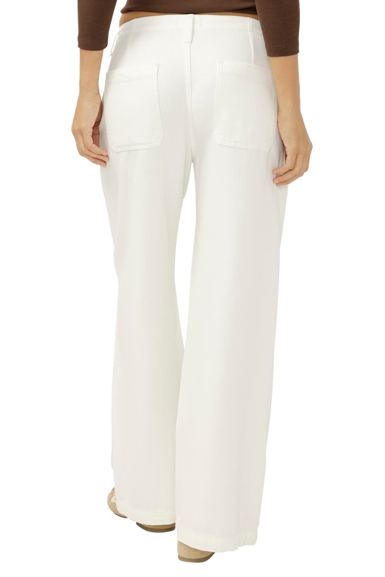 Beach Wide Leg Drawstring Jeans, Alternate, color, ECRU
