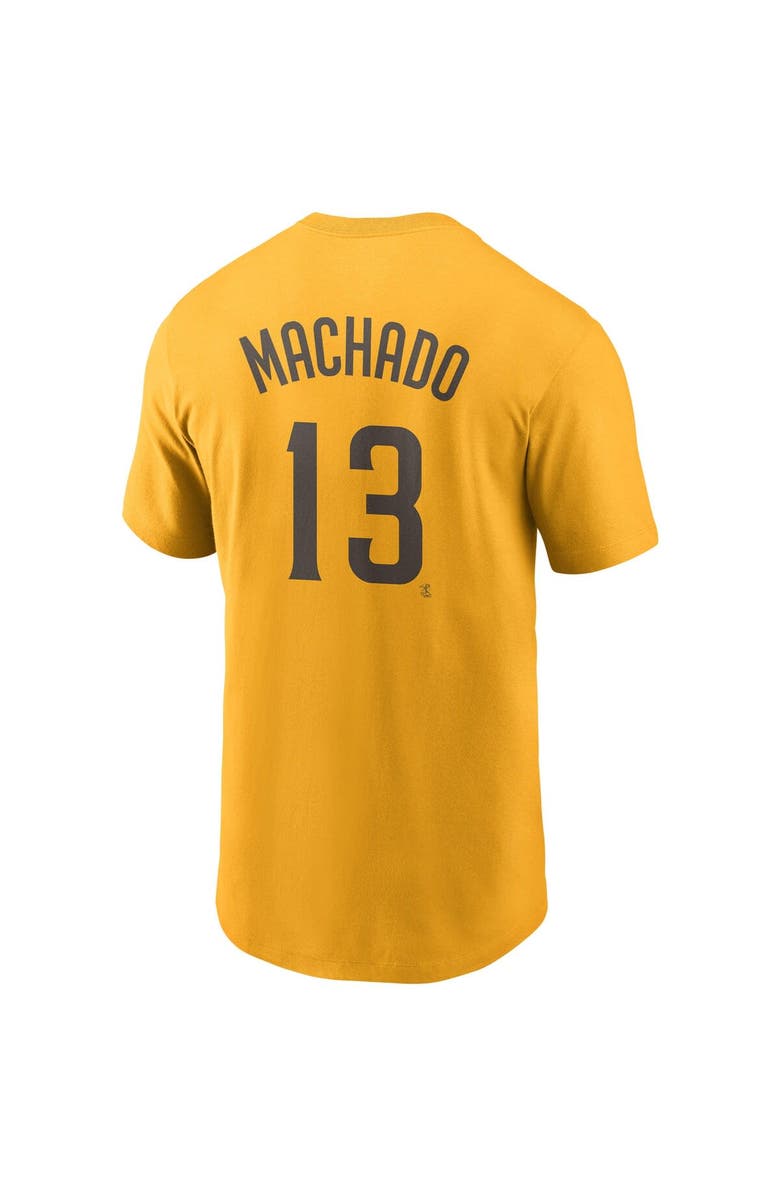 Nike Men's Nike Manny Machado Gold San Diego Padres Name & Number T-Shirt, Alternate, color, Gold