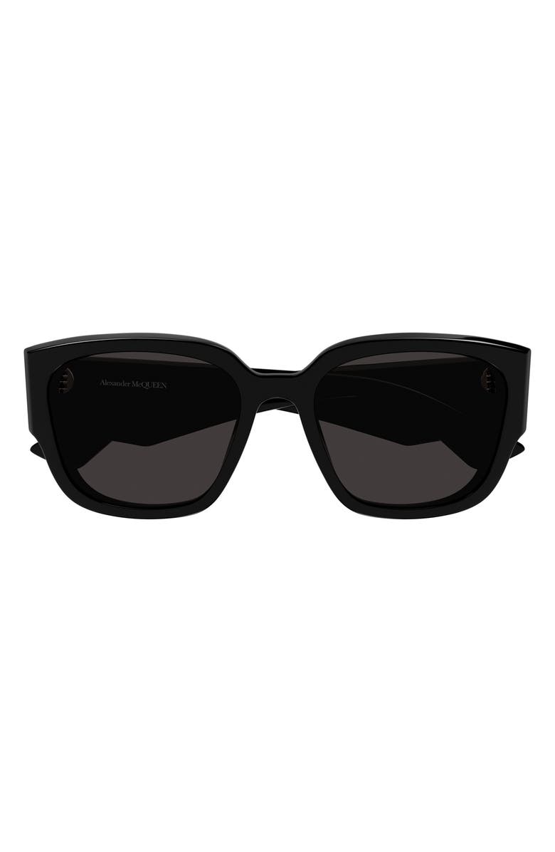 McQueen 55mm Square Sunglasses, Main, color, 