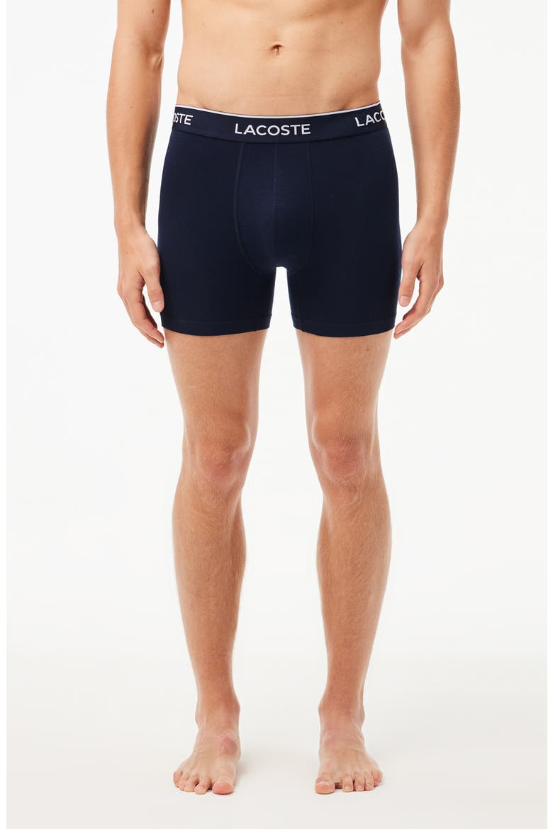 Assorted 3-Pack Stretch Cotton Boxer Briefs, Alternate, color, NAVY BLUE/ RED-METHYLENE